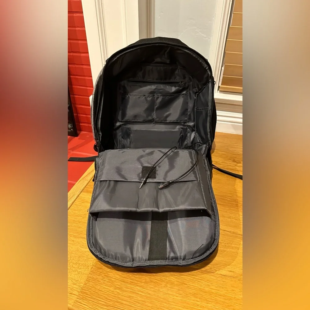 Black and Gray Zotac Gaming Backpack
